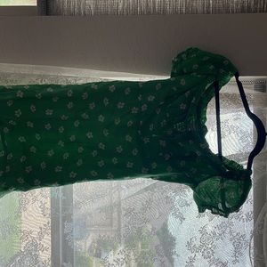 Urban Outfitters New Green Daisy Sundress mini